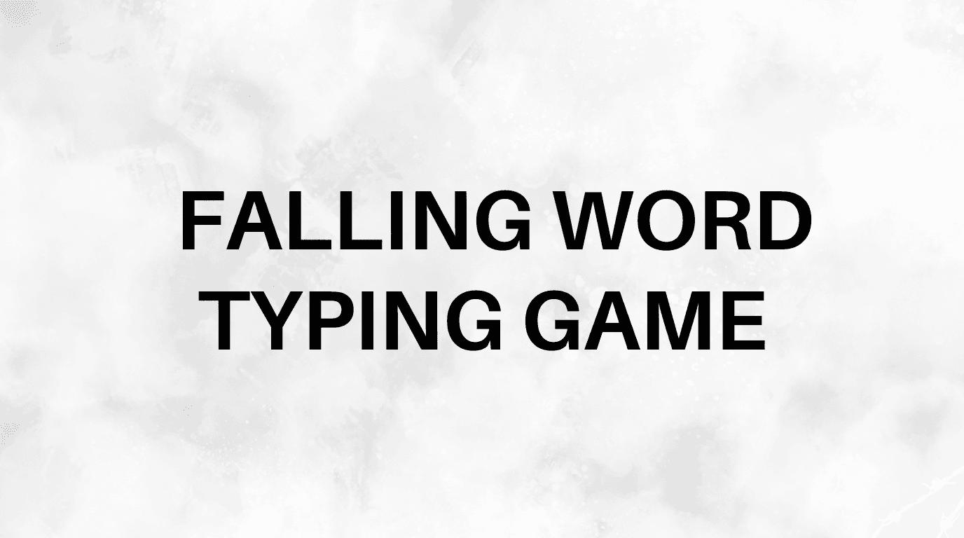 Falling Word Typing Game